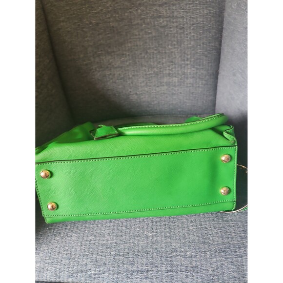 Michael Kors Green Leather Hamilton Satchel Shoulder Bag - Picture 12 of 12